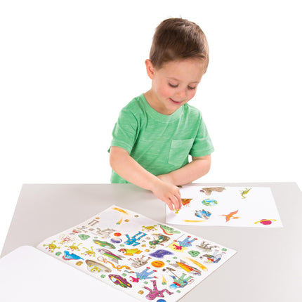 Melissa & Doug Colección de calcomanías: Dinosaurios, vehículos, espacio y más - Más de 500 calcomanías (Paquete de 1)