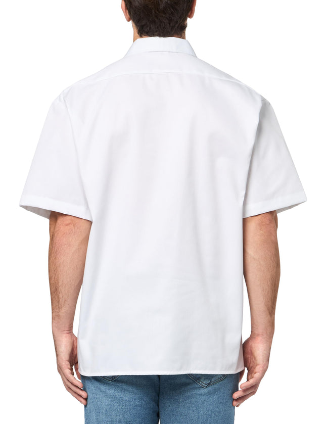 Chemise de travail Dickies à manches courtes pour homme, 3XT, Blanc