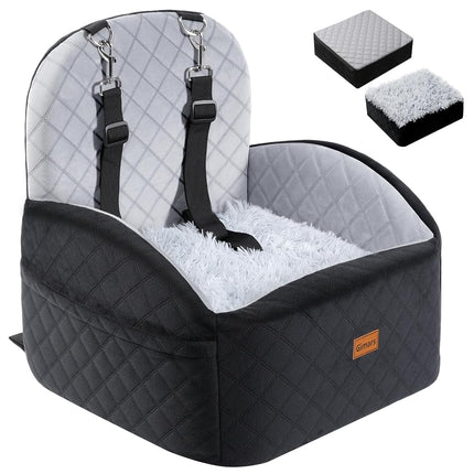 Gimars Reversible Dog Car Seat with Long & Short P