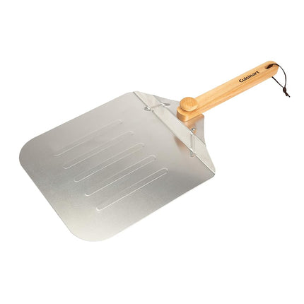 Pelle à pizza en aluminium Cuisinart 30,5 cm, spatule à pizza légère avec manche en bois pliable pour pizzas familiales, pâtes, pain, pains plats et plus encore