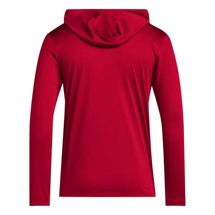 adidas Men's Designed for Training Lightweight Hoodie Sweatshirt, Team Power Red/White/NCAA Nebraska, S
