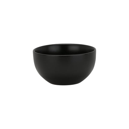 10 Strawberry Street Wazee Matte 5.5"/16oz Cereal Bowl, Set of 6, Black