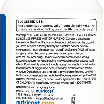 Nutricost Pregnenolone 30mg, 120 Capsules - Non-GMO, Gluten Free, Vegetarian Capsules