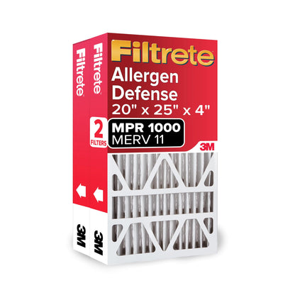 Filtrete 20x25x4 AC Furnace Air Filter, MPR 1000, 