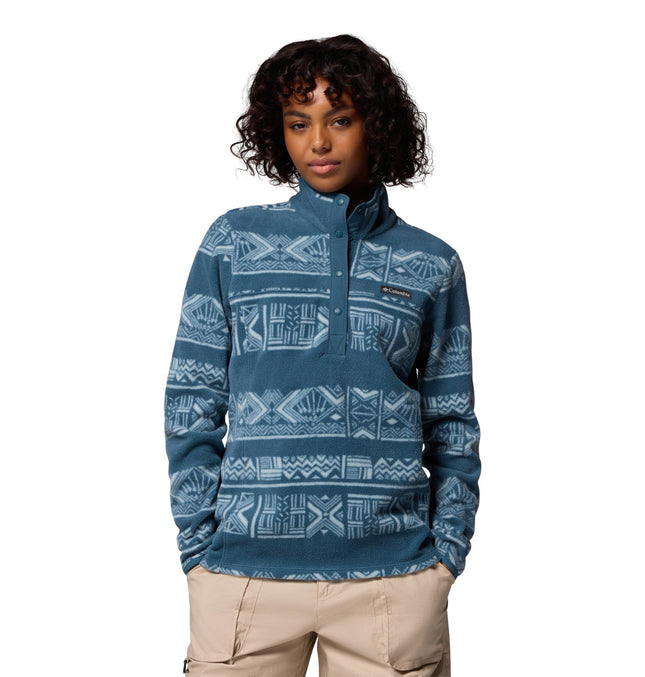 Columbia Women's Benton Springs Printed 1/2 Snap, 