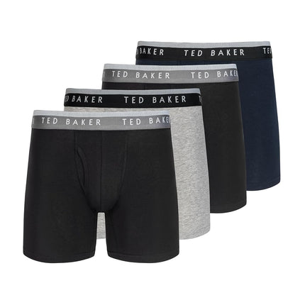Ted Baker Men's Standard 4 Pack Cotton Stretch Box