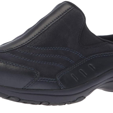 Easy Spirit Women's Traveltime Mule, Navy Leather,