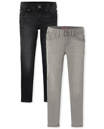 The Children's Place girls Stretch Knit Denim Legg