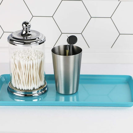 Reston Lloyd Calypso Basics by Melamine Tidbit Tray, Turquoise