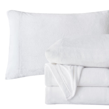 Elegant Comfort Luxuriously Soft 4-Piece Velvet Pl