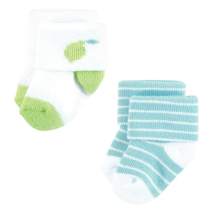 Hudson Baby Unisex Baby Cotton Rich Newborn and Terry Socks, Fruity, 6-12 Months, Fruity, 6-12 Months