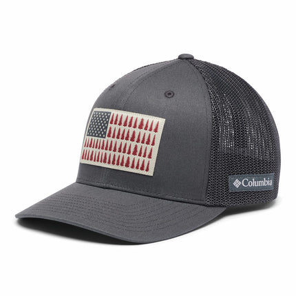 Columbia Mesh Tree Flag Ball Cap, Shark/Shark, Lar