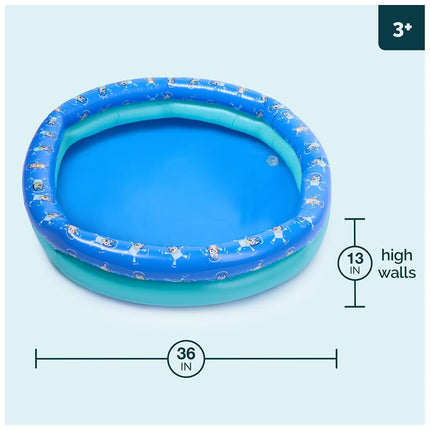Swimways Bluey Kiddie Pool, Inflatable Above Ground Pool & Outdoor Toys, Bluey Party Supplies & Pool Toys for Kids Aged 3 & Up