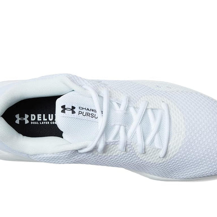 Under Armour Zapatillas de running técnicas de rendimiento UA Charged Pursuit 3 para hombre, 101 blanco plateado metálico, 7 UK