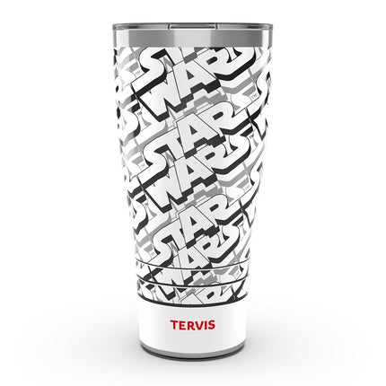 Tervis Traveler Star Wars - Gobelet Isotherme Triple Paroi Motif Logo, Garde les Boissons Chaudes et Froides, 887 ml, Acier Inoxydable