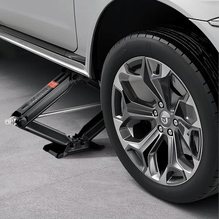 VEVOR 5000 lbs RV Scissor Jacks, 4-23.4 in RV Stabilizer Leveling Scissor Jacks, Set of 4, Heavy Duty Stabilizer Jack with Crank Handle, Socket and Bubble Levels, Not Easily Bent or Deformed