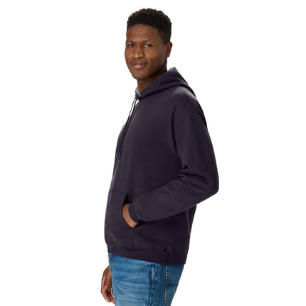 Hanes Mens Men's EcoSmart Hoodie, Midweight Fleece Sweatshirt, Pullover Hooded Sweatshirt for Men, Dark Eggplant, S