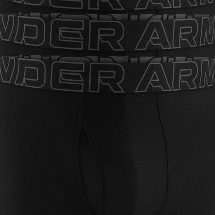 Under Armour Men's Tech Boxerjock, 15,2 Cm, 2er-Pack Boxer Shorts, Black Solid-Core Pack of 3, L