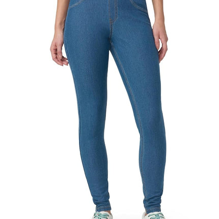 HUE Women's Curvy Fit Essential Denim Leggings Hos