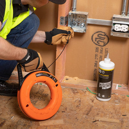 3mm Wide Steel Fish Tape 19m, Klein Tools 56002