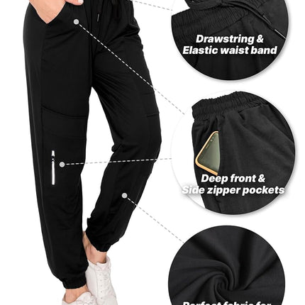 ALWAYS Women's Jogger with Pockets - Soft Full & Capri Sweat Pants, Jog8171 / 1530, S