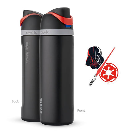 Owala Star Wars FreeSip Insulated Stainless Steel Water Bottle with Straw for Sports and Travel, BPA-Free, 24-Ounce, Darth Vader