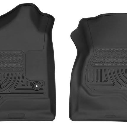 Husky Liners X-act Contour Series | Front Floor Liners - Black | 52741 | Fits 2014-2018 Chevrolet Silverado/GMC Sierra 1500, 2015-2019 Chevrolet Silverado/GMC Sierra 2500/3500 HD Standard Cab 2 Pcs