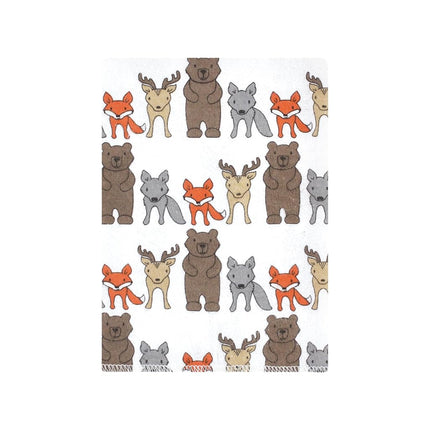 Hudson Baby Unisex Baby Cotton Flannel Burp Cloths Bundle, Wild Forest, One Size