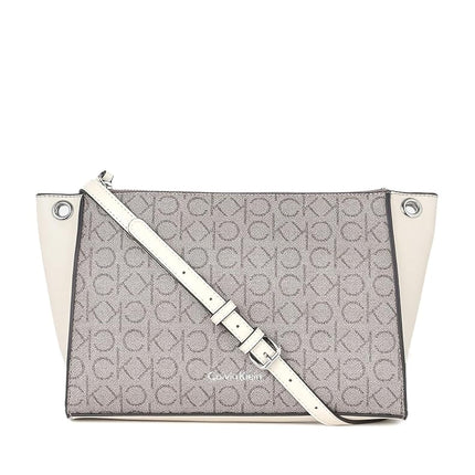 Calvin Klein Women's Reyna Crossbody, Almond/Taupe
