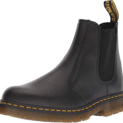 Dr. Martens, Unisex 2976 Slip Resistant Service Boots, Black Industrial Full Grain, 9 Women/8 Men