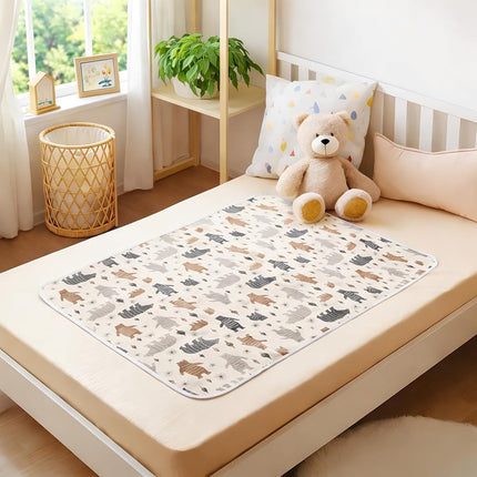 YIVEKO Baby Waterproof Bed Pad Washable Mattress Pad Reusable Underpads Bed Wetting Incontinence Cover for Baby Toddler Children and Adults