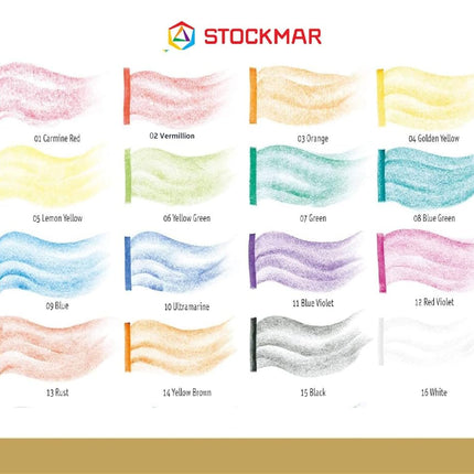 Stockmar Wax Block Crayons in Tin Box, Assorted (Pack of 16)