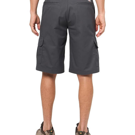 Dickies Mens Flex Relaxed Fit Cargo Shorts, Charcoal, 36 Regular