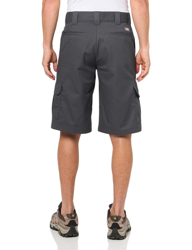 Dickies Mens Flex Relaxed Fit Cargo Shorts, Charcoal, 40 Regular