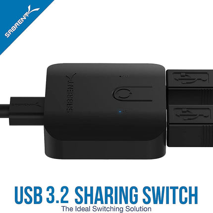 Sabrent USB 3.0 Sharing Switch for Multiple Computers and Peripherals LED Device Indicators (USB-SW30)