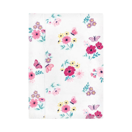 Hudson Baby Toallas de tela de algodón de franela para bebé, paquete de 7 unidades, talla única, estampado floral de mariposas