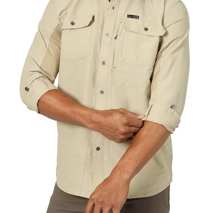 ATG by Wrangler Men's Long Sleeve Mixed Material S