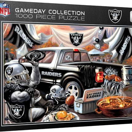MasterPieces - Rompecabezas de 1000 piezas, NFL Las Vegas Raiders, Divertido para adultos y familia, Acabado antideslumbrante, 48.9 cm x 67.9 cm
