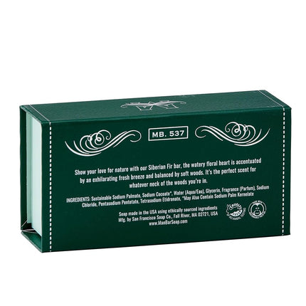 San Francisco Soap Company Hydrating Man Bar, Siberian Fir, 10 Ounce