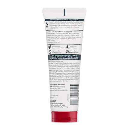 Eucerin Crème Pieds Réparatrice Avancée, Lot de 3