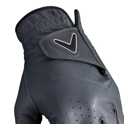 Callaway Golf Opti Color Glove (Worn on Left Hand, Standard, Medium/Large, Charcoal)