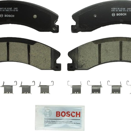 BOSCH BC1565 QuietCast Premium Ceramic Disc Brake Pad Set - Compatible with Select Chevrolet Silverado 2500/3500 HD, Suburban 3500 HD; GMC Sierra 2500/3500 HD; Nissan NV1500, NV2500, NV3500, Titan XD