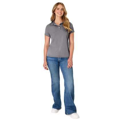 Hanes Sport Women's Cool DRI Performance Polo,Graphite,X-Large