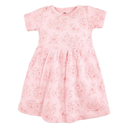 Robes en coton pour bébés filles Hudson Baby, Lapin fleuri, 5T