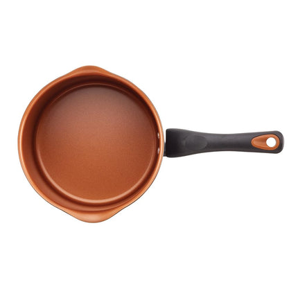 Farberware Glide Nonstick Sauce Pan/Saucepan with Straining and Lid, 3 Quart, (Black)