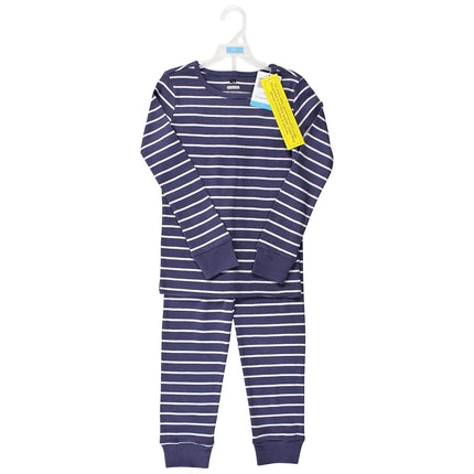 Hudson Baby Conjunto de pijama de algodón para bebé, Gris Raya Marina, 4T