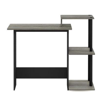 Furinno Efficient Home Laptop Notebook Computer Desk, Study Desk, Writing Desk, French Oak/Black