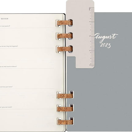 Moleskine Academic Monthly Planner 2023 -2024, 12-Month Weekly and Monthly Diary, University Agenda with Hard Cover, Size Large 15 x 21 cm, Black