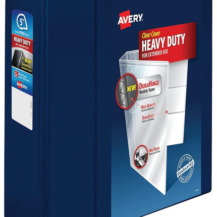 Avery Heavy Duty View 3 Ring Binder, 5" One Touch 