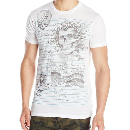 Liquid Blue Men's Grateful Dead Sketch T-Shirt, Wh
